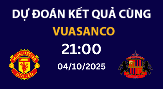 Soi kèo Manchester United vs Sunderland – 21h00 – 04/10 – Premier League
