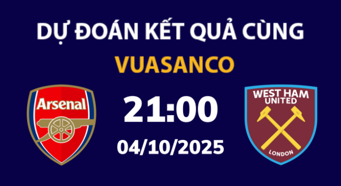 Soi kèo Arsenal vs West Ham – 21h00 – 04/10 – Ngoại hạng Anh
